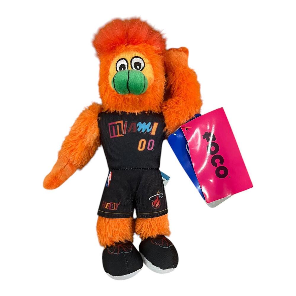 NWT NBA Miami Heat Burnie 10” Plush Figure FOCO Collectible